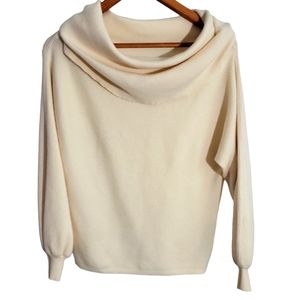 Zara cream cowl neck sweater